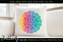 Floral Mandala SVG Cut Files Flower Mandala Illustration Product Image 3