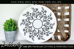 Floral Mandala SVG Cut Files Flower Mandala Silhouette SVG Product Image 2