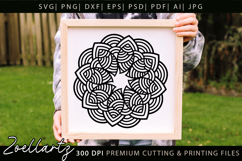 Floral Mandala SVG Cut Files Flower Mandala Illustration Product Image 2