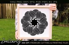 Floral Mandala SVG Cut Files Flower Mandala Illustration Product Image 2