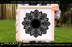 Floral Mandala SVG Cut Files Flower Mandala Illustration Product Image 2