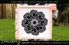 Floral Mandala SVG Cut Files Flower Mandala Illustration Product Image 2