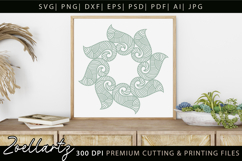 Floral Mandala SVG Cut Files Flower Mandala Illustration Product Image 5