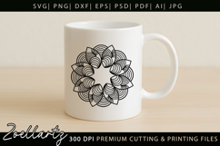 Floral Mandala SVG Cut Files Flower Mandala Illustration Product Image 4