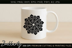 Floral Mandala SVG Cut Files Flower Mandala Illustration Product Image 3