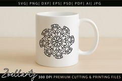 Floral Mandala SVG Cut Files Flower Mandala Illustration Product Image 5