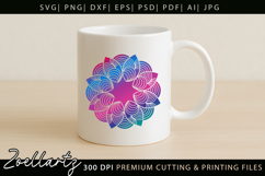 Floral Mandala SVG Cut Files Flower Mandala Illustration Product Image 4