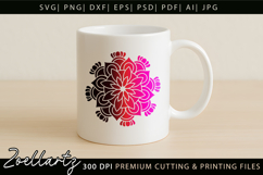 Floral Mandala SVG Cut Files Flower Mandala Illustration Product Image 3