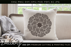 Floral Mandala SVG Cut Files Flower Mandala Illustration Product Image 2