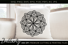 Floral Mandala SVG Cut Files Flower Mandala Illustration Product Image 1