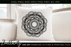 Floral Mandala SVG Cut Files Flower Mandala Illustration Product Image 1