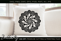 Floral Mandala SVG Cut Files Flower Mandala Illustration Product Image 2