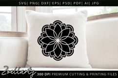 Floral Mandala SVG Cut Files Flower Mandala Illustration Product Image 2