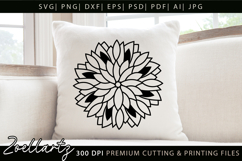Floral Mandala SVG Cut Files Flower Mandala Illustration Product Image 2