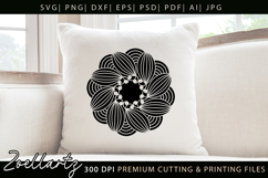 Floral Mandala SVG Cut Files Flower Mandala Illustration Product Image 1