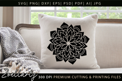 Floral Mandala SVG Cut Files Flower Mandala Illustration Product Image 4