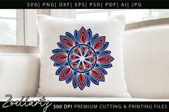 Floral Mandala SVG Cut Files Flower Mandala Illustration Product Image 2