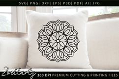 Floral Mandala SVG for Cricut Flower Mandala Illustration Product Image 2