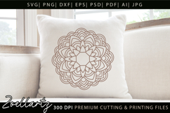 Floral Mandala SVG Cut Files Flower Mandala Illustration Product Image 4