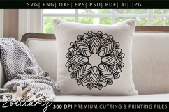 Floral Mandala SVG Cut Files Flower Mandala Illustration Product Image 3