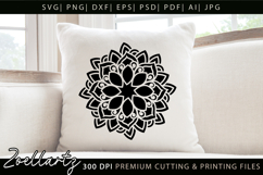 Floral Mandala SVG Cut Files Flower Mandala Illustration Product Image 2