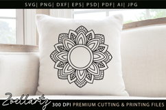 Floral Mandala SVG Cut Files Flower Mandala Illustration Product Image 2
