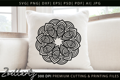 Floral Mandala SVG Cut Files Flower Mandala Illustration Product Image 1