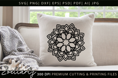 Floral Mandala SVG Cut Files Flower Mandala Illustration Product Image 2