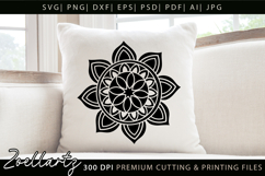 Floral Mandala SVG Cut Files Flower Mandala Illustration Product Image 2