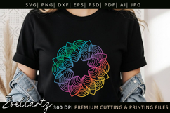 Floral Mandala SVG Cut Files Flower Mandala Illustration Product Image 7