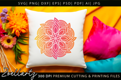 Floral Mandala SVG Cut Files Flower Mandala Illustration Product Image 5