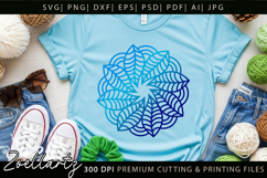 Floral Mandala SVG Cut Files Flower Mandala Illustration Product Image 4