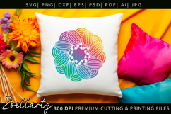 Floral Mandala SVG Cut Files Flower Mandala Illustration Product Image 7