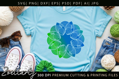 Floral Mandala SVG Cut Files Flower Mandala Illustration Product Image 5