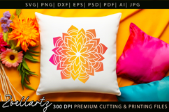 Floral Mandala SVG Cut Files Flower Mandala Illustration Product Image 7