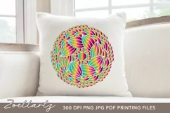 Mandala Sublimation Design Floral Mandala PNG JPG PDF Product Image 2