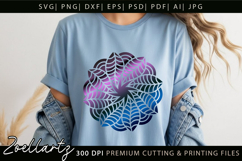 Floral Mandala SVG Cut Files Flower Mandala Illustration Product Image 3