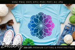 Floral Mandala SVG Cut Files Flower Mandala Illustration Product Image 6