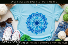 Floral Mandala SVG Cut Files Flower Mandala Illustration Product Image 3
