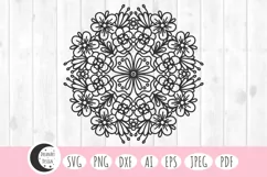 floral mandala svg