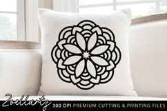 Floral Mandala SVG Cut File Flower Mandalas Illustration Product Image 2