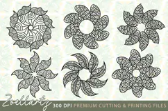 Floral Mandala SVG Cut Files Flower Mandala Illustration SVG Product Image 1