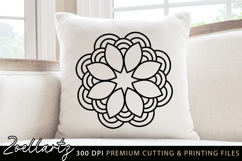 Floral Mandala SVG Cut File for T-shirt Mug Pillow Design Product Image 2