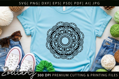 Floral Mandala SVG Cut Files Flower Mandala Illustration Product Image 2