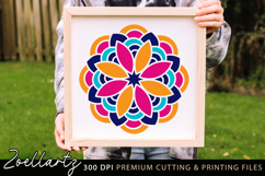 Mandala SVG Cut File Floral Mandalas Illustration Flower SVG Product Image 5