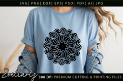 Floral Mandala SVG Cut Files Flower Mandala Illustration Product Image 4