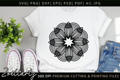 Floral Mandala SVG Cut Files Flower Mandala Illustration Product Image 3