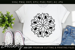 Floral Mandala SVG Cut Files Flower Mandala Illustration Product Image 5