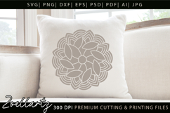 Floral Mandala SVG Cut Files Flower Mandala Illustration Product Image 4