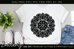 Floral Mandala SVG for Cricut Flower Mandala Illustration Product Image 3